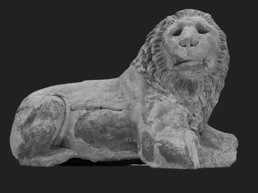 Ancient Sculpture of a Lion depicting Pride