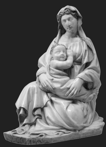 Sculpture of the Madonna of Humility decipicting the subject of humility