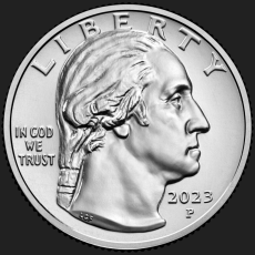 US quarter coin depicting the subject of money
