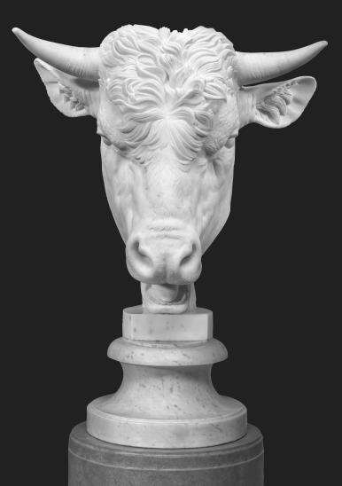 Statue of a Bull representing the subject of Nature