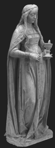Sculpture Saint Barbara depicting the subject of Thankfulness