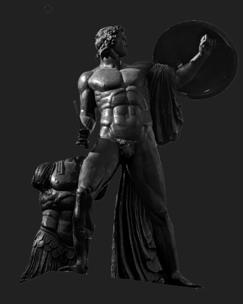 Statue of achilles depicting the subject of achilles
